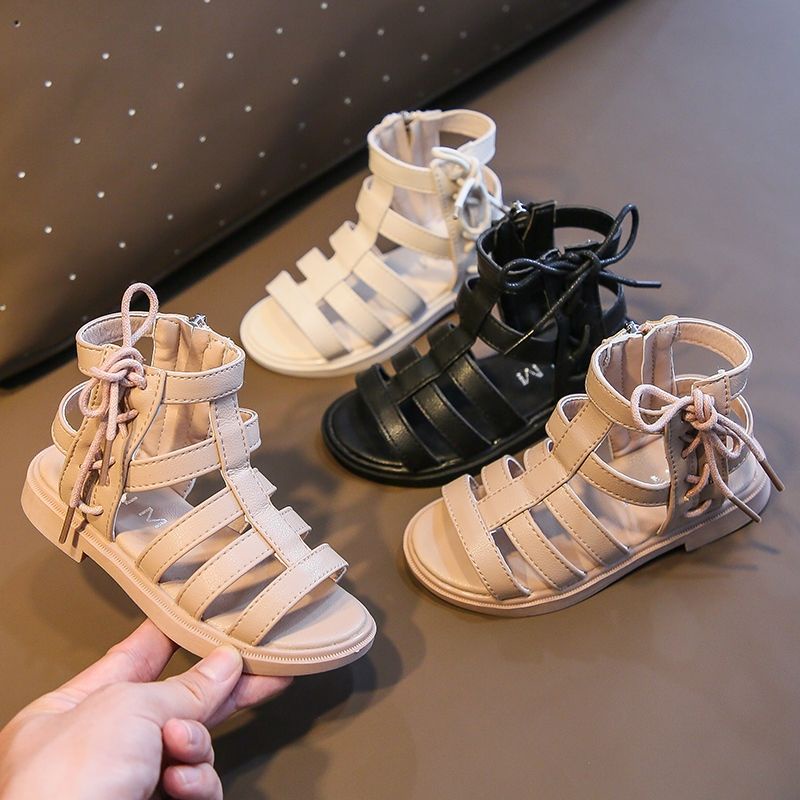 Giày Sandal Chiến Binh Bé Gái,Dép Chiến Binh Khoá Sườn Thắt Nơ Xinh Xắn Cho Bé Gái