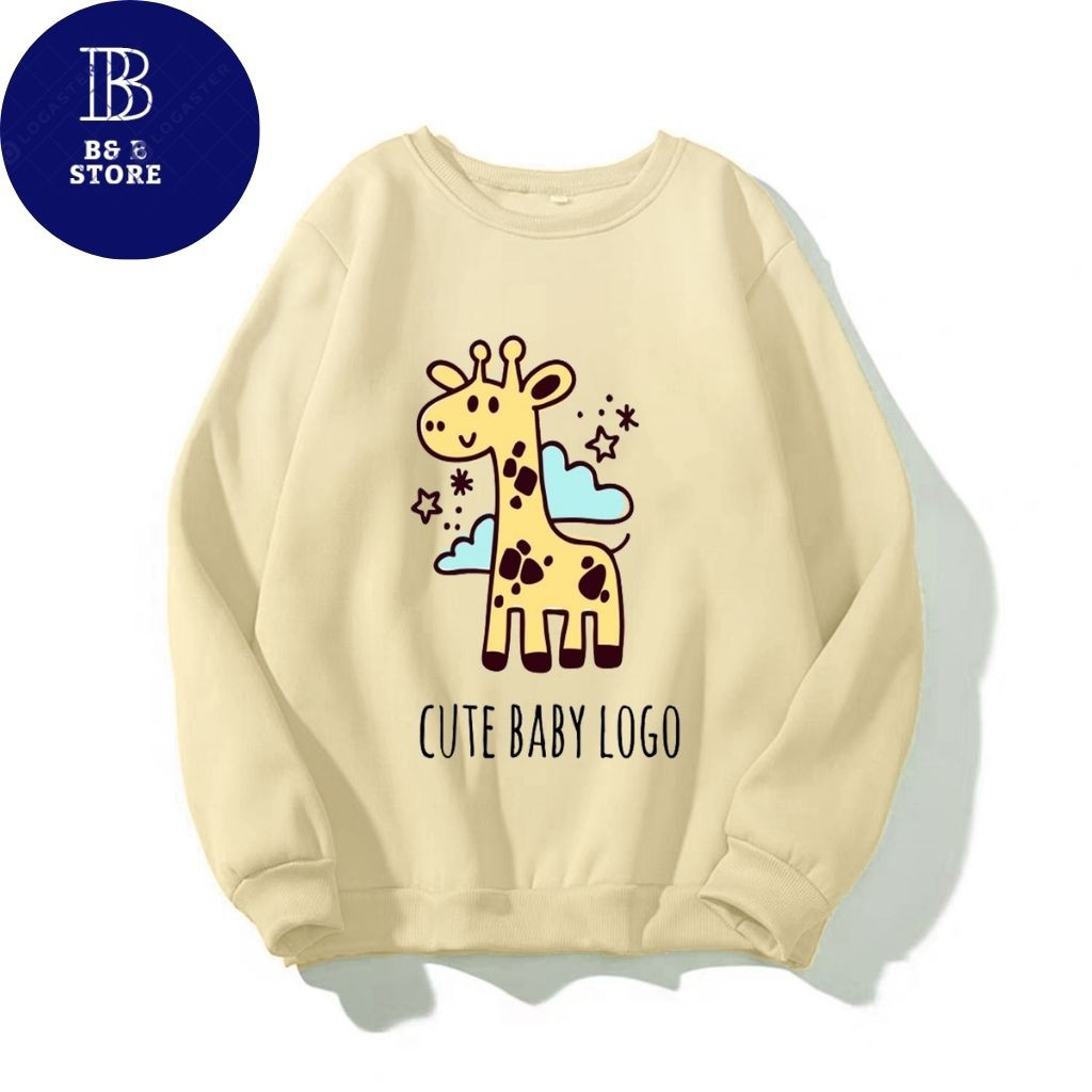 [ CUTE ] ÁO SWEATER NỈ UNISEX IN HƯU CAO CỔ SIÊU DỄ THƯƠNG ÁO FORM RỘNG NAM NỮ NHIỀU MÀU