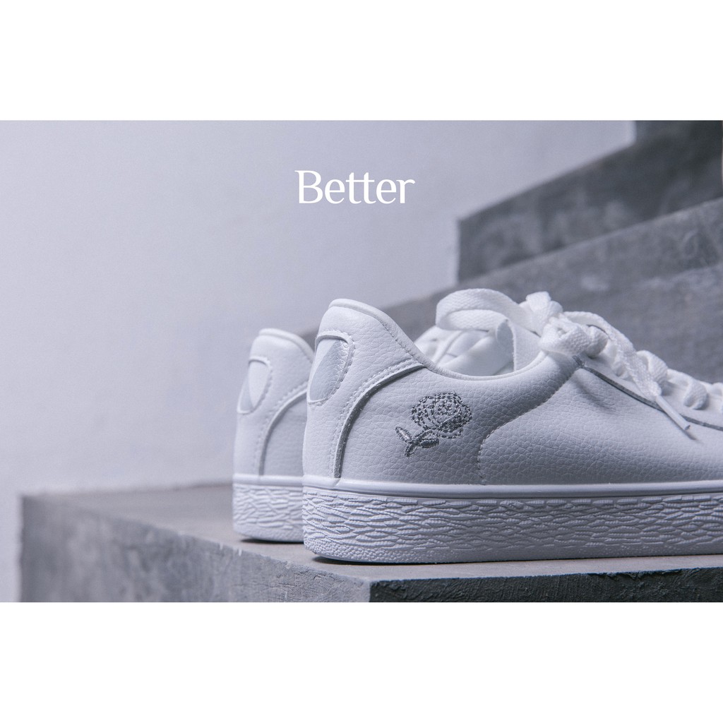 giày giày Sneaker da trắng hoa hồng Better Shoes 171017003/ 171017004