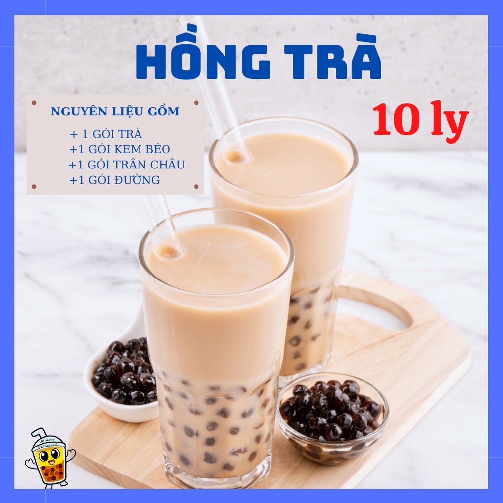 sét trà sữa/hồng trà pha trà sữa/nguyên liệu trà sữa