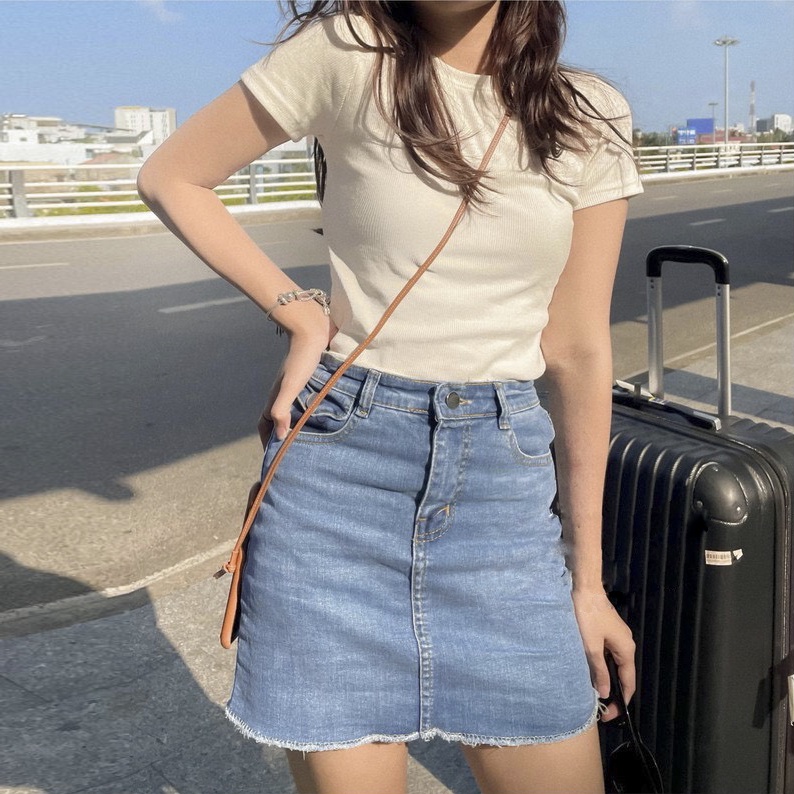 Áo thun tăm nữ dáng ôm bảng màu Pastel thời trang hàng QCCC CW2210 | BigBuy360 - bigbuy360.vn