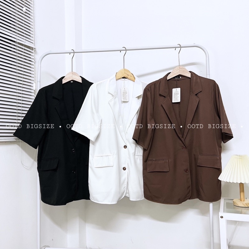 Áo khoác blazer tay ngắn OOTD BIGSIZE 60-90kg