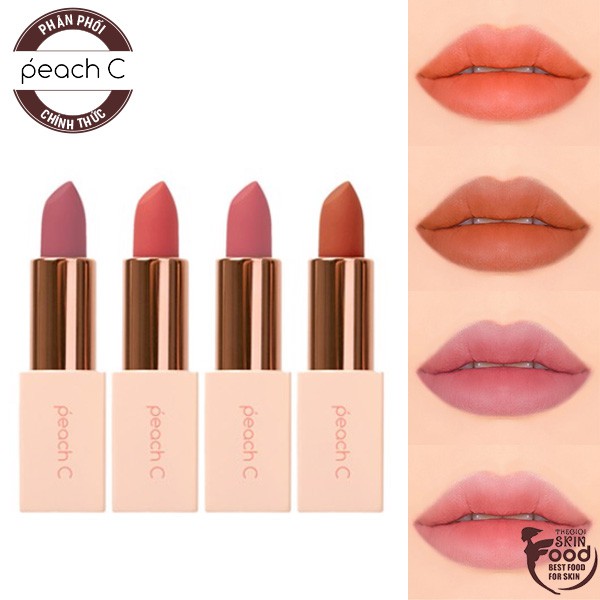 Son Thỏi Lên Màu Chuẩn, Mềm Mại Môi Peach C Four Season MLBB Lipstick 3.6g