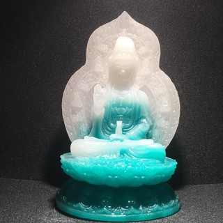 Tượng Phật mang May mắn cho mọi người có chữ Phật cao 15 cm