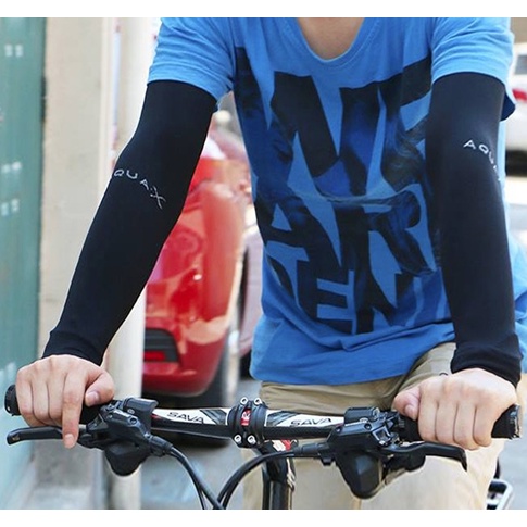 Găng tay chống nắng vải thun co giãn AquaX thấm hút mồ hôi nhiều màu Arrowshop