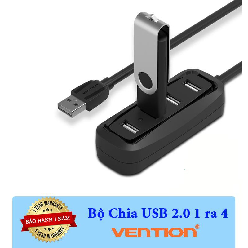Bộ chia USB 2.0 1 ra 4 cổng Vention