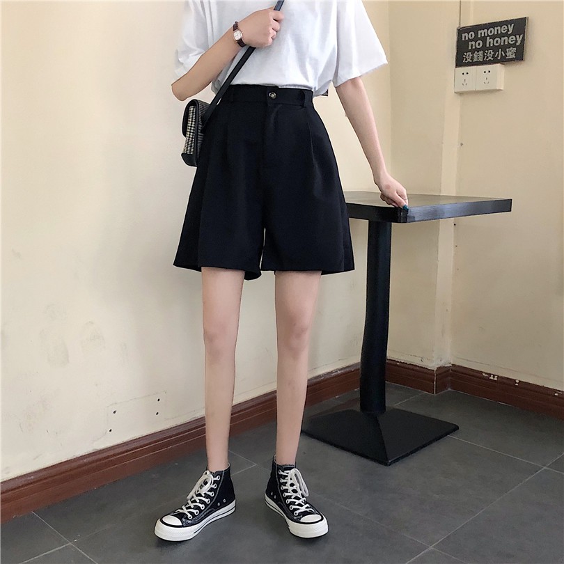 Quần ngố ulzzang/ quần lửng cạp cao quảng châu | BigBuy360 - bigbuy360.vn