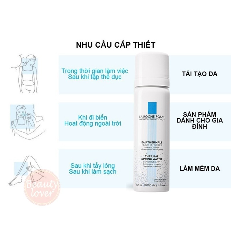 Xịt Khoáng La Roche Posay Thermal Spring Water 50ml, 150ml Hàng Pháp Chính Hãng