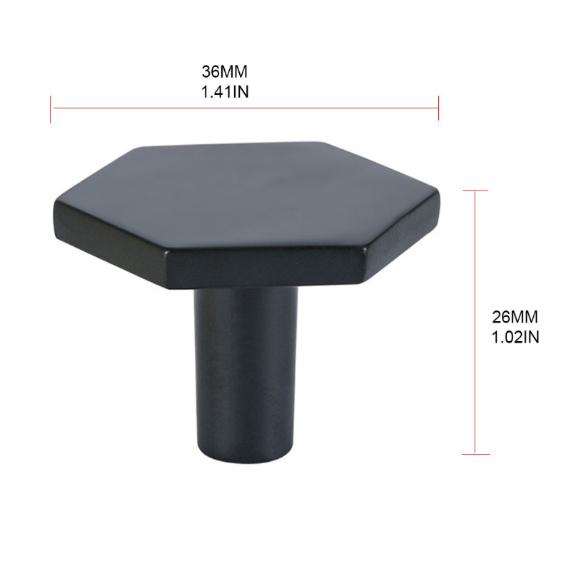 Tay Nắm Cửa Tủ Hình Lục Giác Bằng Nhựa Eva Chống Mòn