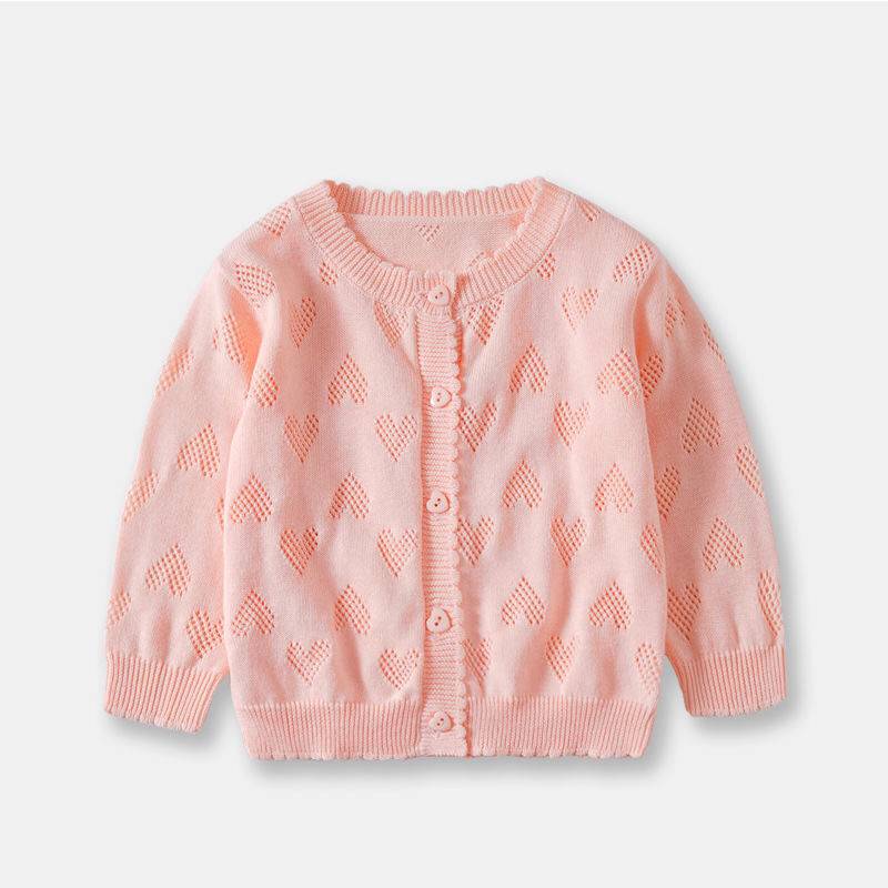 Áo Khoác Cardigan Dệt Kim Mỏng Chống Nắng Ngoài Trời Mùa Hè Cho Bé Gái