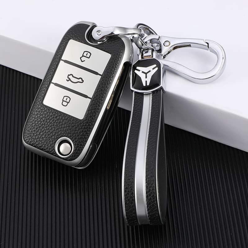 Ốp khóa xe MG ,MG ZS, MG HS - Chất liệu Da TPU