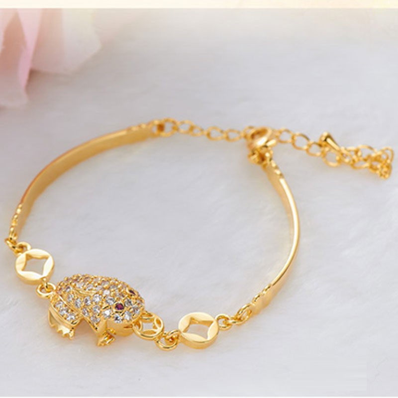 Lắc Tay Con Cóc Ngậm Tiền May Mắn Lm17