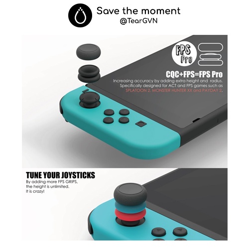 Bộ nút bọc Analog (Skull & co) cho Nintendo Switch  / Lite - Vỉ 3 cặp | BigBuy360 - bigbuy360.vn