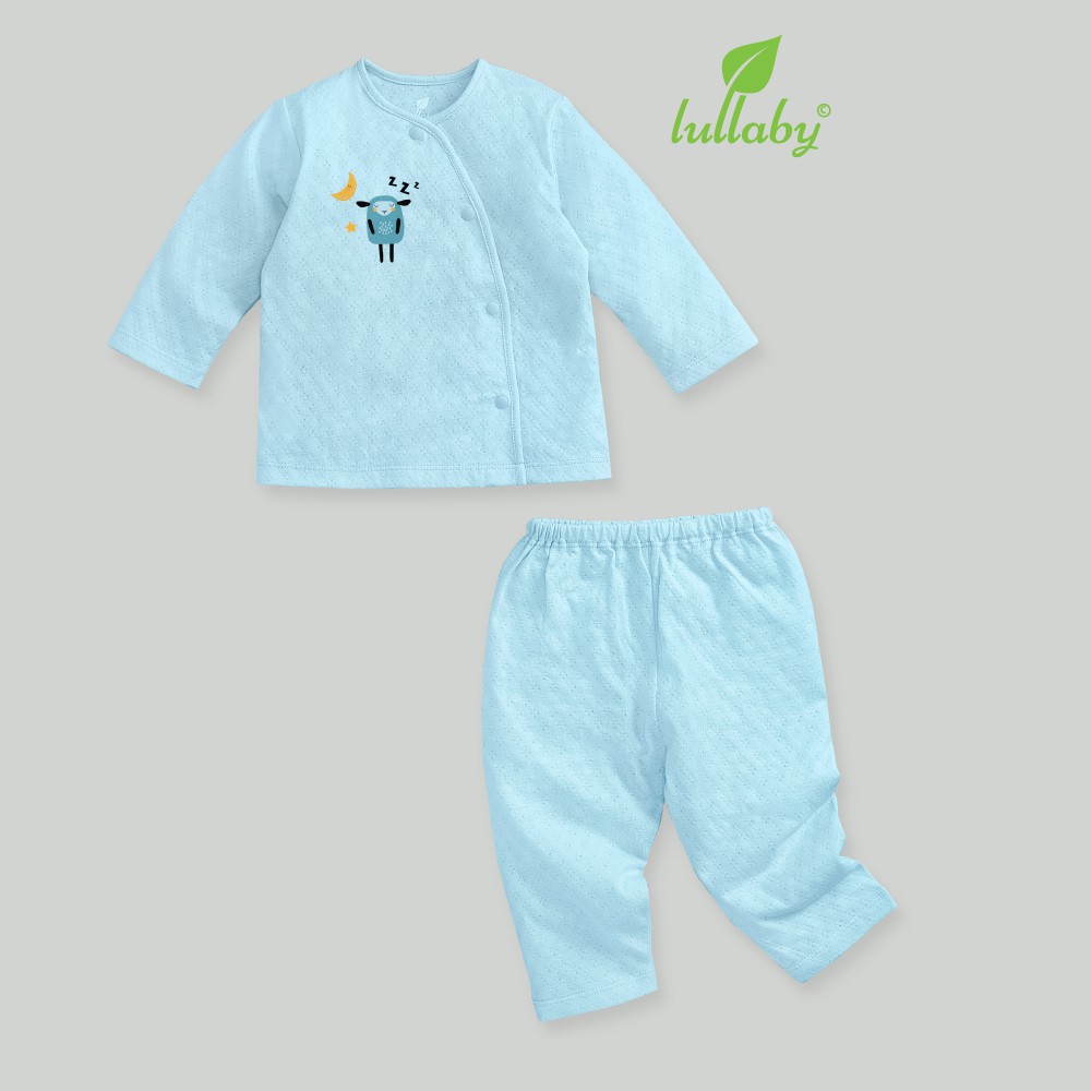 LULLBY Bộ quần áo cài lệch dài tay NH659P