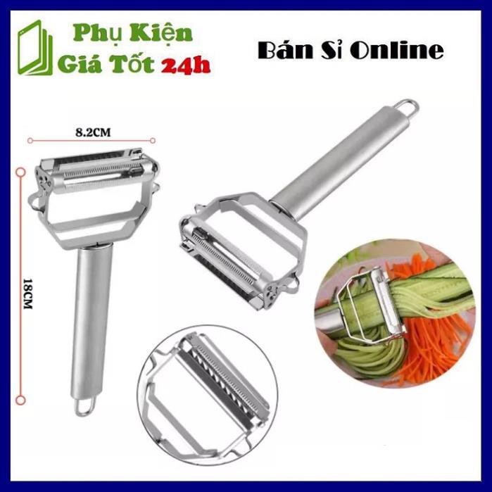 Dụng cụ gọt, bào sợi rau củ quả inox đa năng