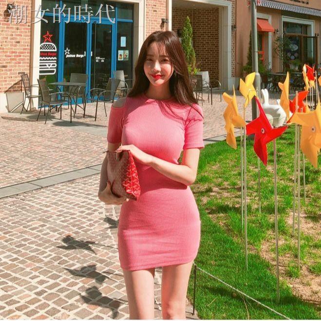 Đầm Dệt Kim Mỏng Dáng Ôm Thiết Kế Lệch Tà Thời Trang Hàn Quốc 2020 Quyến Rũ Cho Nữ | BigBuy360 - bigbuy360.vn