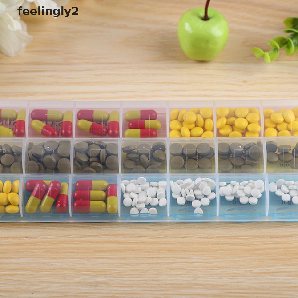 Hộp Đựng Thuốc Viên 21 Ngăn Tiện Dụng (F)