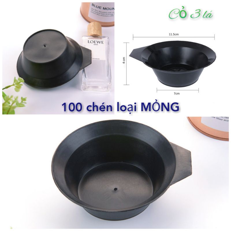 sỉ 100 cái bát (chén) đựng LỌAI MỏNG , dùng trong nhuộm tóc, xem video