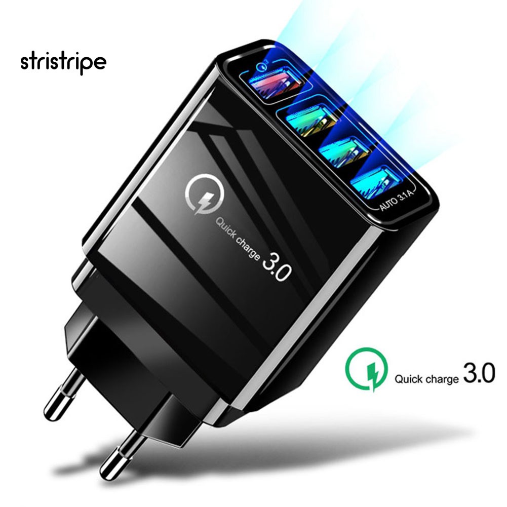 Củ Sạc Nhanh Qc 3 4 Cổng Cho Samsung Huawei