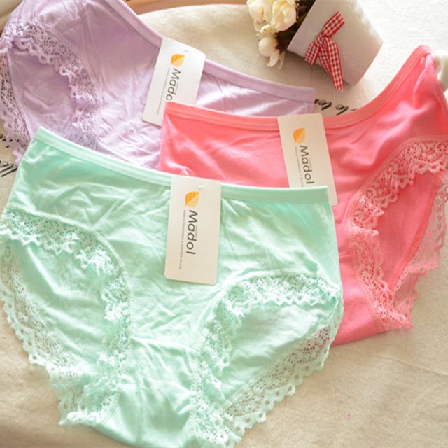 Quần lót cotton Modal phối ren viền xinh | BigBuy360 - bigbuy360.vn