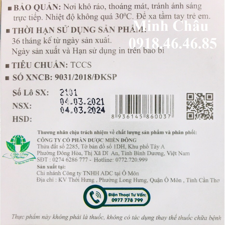 Viên ngậm la hán kha tử giảm ho, khàn tiếng