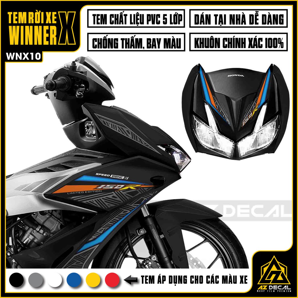 Tem Rời Winner X Chủ Đề One Heart Pattern | WNX10 | Decal Chế Chất Liệu PVC Cao Cấp, In Rõ Nét