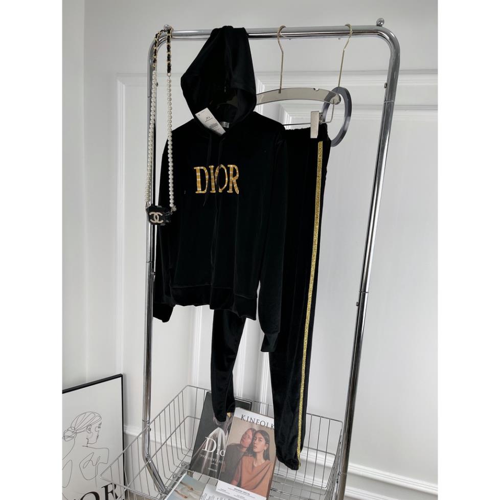 [ 𝐅𝐑𝐄𝐄 𝐒𝐇𝐈𝐏 ] SET BỘ NHUNG DI.OR CHẠY NHŨ VÀNG THÊU LOGO SIÊU HÓT