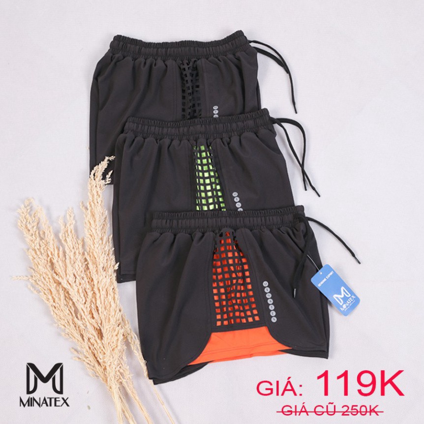 freeship  Quần đùi 2 lớp đi bơi đi biển, quần tập gym Minatex | BigBuy360 - bigbuy360.vn