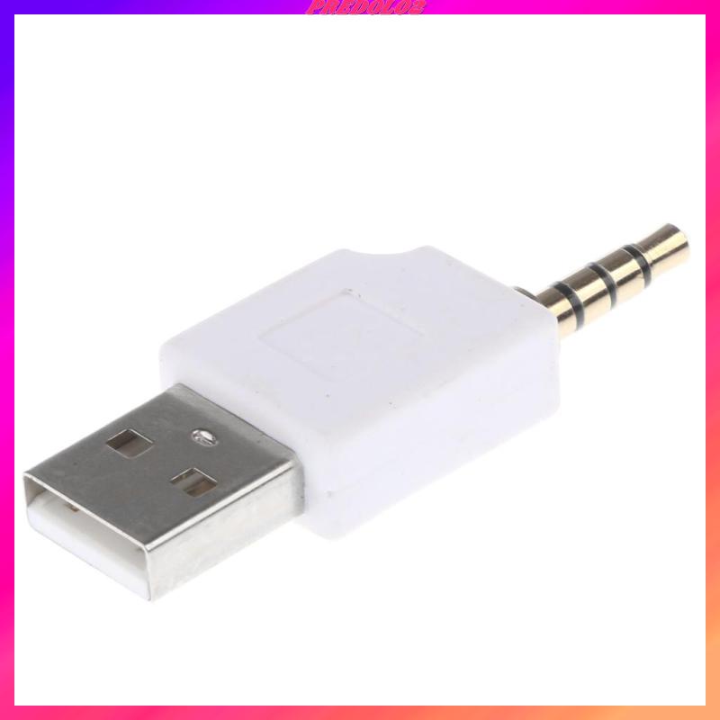 Dây Cáp Sạc Đồng Bộ Dữ Liệu USB 2 Trong 1 3.5mm Cho iPod Shuffle 1st 2nd Màu Đen