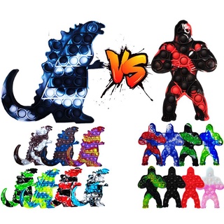 Đồ Chơi Bóp Tay Hình godzilla Và king kong