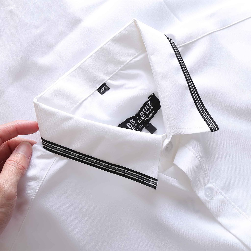 [bigsize &lt; 130kg] ÁO SƠ MI NAM tay ngắn BIGSIZE - mẫu 8 9 NY