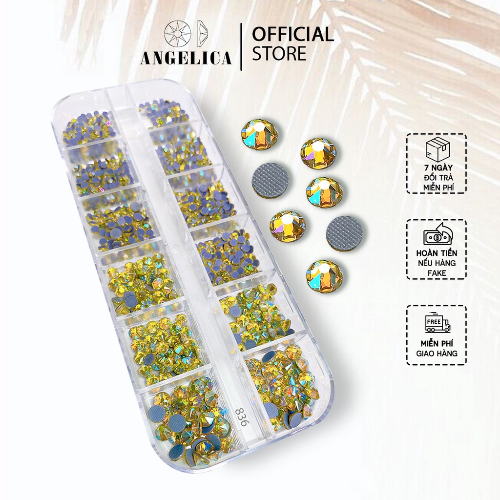 Đá Nail Chân Lưới 16 Khía Jonqiul AB Đính Trang Trí Móng ANGELICA 836