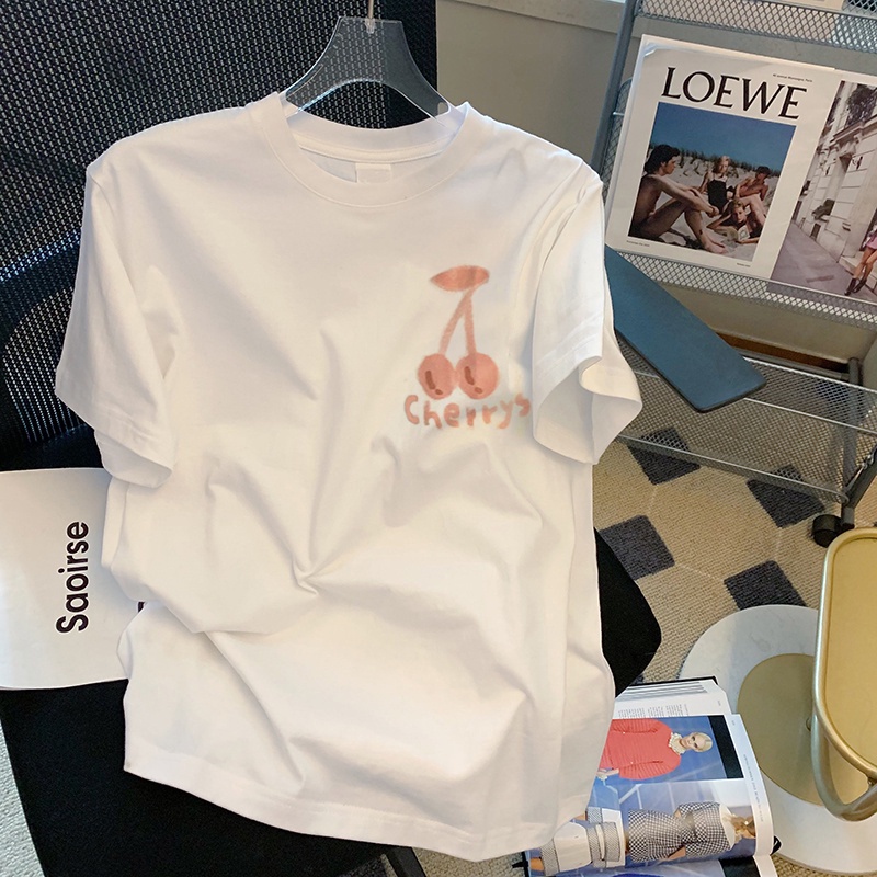 NRVP Áo Thun Tay Ngắn Cổ Tròn Thời Trang Mùa Hè Phong Cách Hàn Quốc Mới