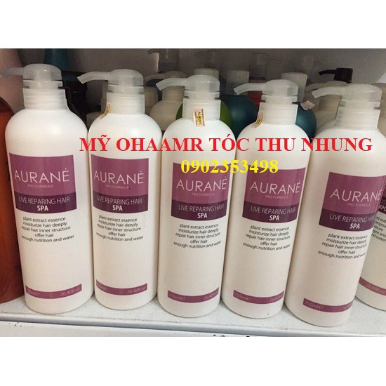 DẦU NGÂM TÓC AURANE SPA PHỤC HỒI LÀM MƯỢT TÓC 750ML