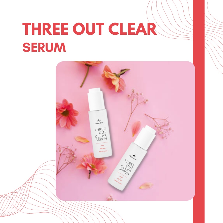 Serum Dưỡng Da Trắng Sáng GoodnDoc Three Out Clear Serum 50ml