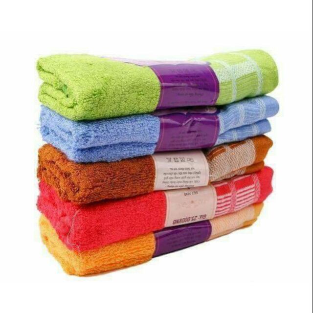 Combo 4 khăn mặt cotton cao cấp