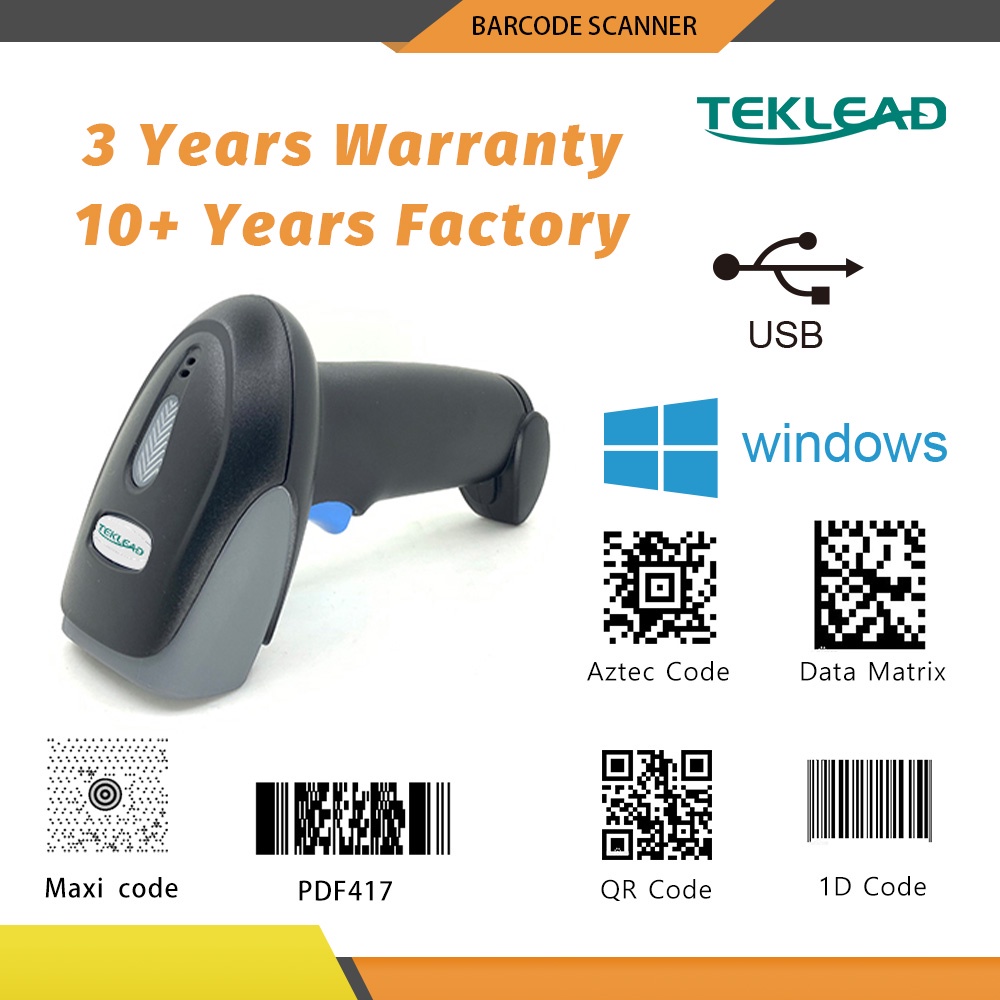 Đầu Đọc Mã Vạch Có Dây 2D QR PDF417