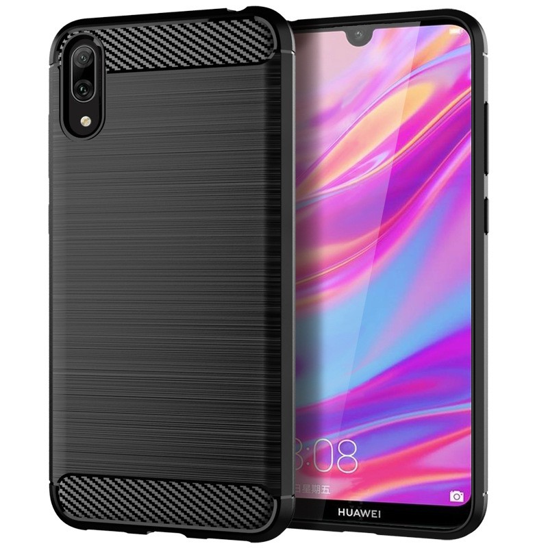 Huawei Y7 Pro 2019 - Ốp lưng phay xước chống sốc - Bo viền máy - Chống rơi vỡ điện thoại