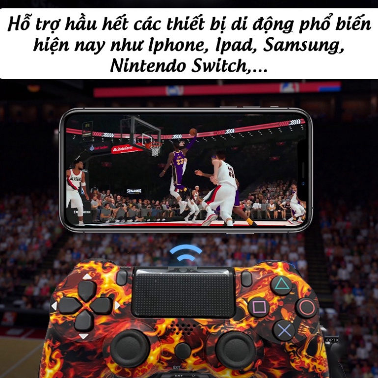 Tay cầm chơi game pc dualshock 4 Không Dây Bluetooth Cho PC / Laptop / Điện Thoại Android / TV Android / TV