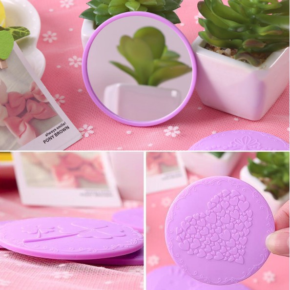 Combo 5 cái gương mini vân nổi 3D