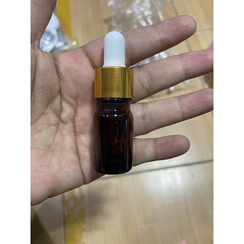 combo 10 chai nâu 5ml dày nắp bóp nhỏ giọt