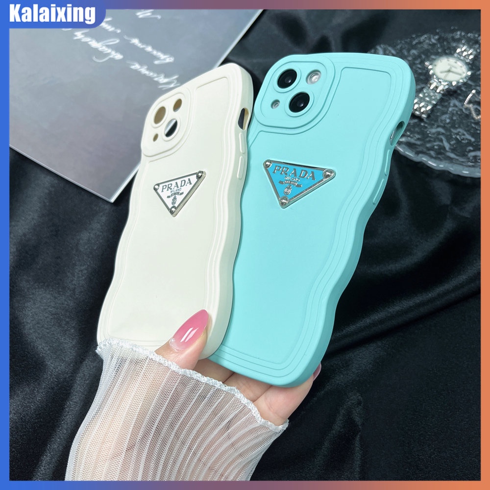 Ốp Điện Thoại Mềm Hình Tam Giác In Logo Prada Cho iPhone 14 Plus 14 Pro Max 13 12 11 Pro Max