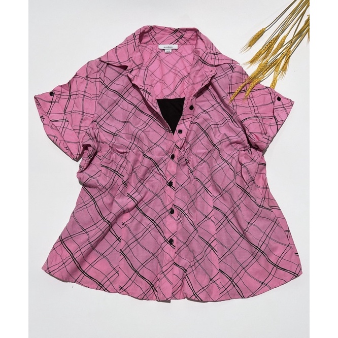 Sale-Áo Sơ Mi Ngắn Tay Big Size Nữ Xuất Dư