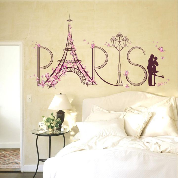 Decal dán tường Paris tình yêu - MSP: DKN045