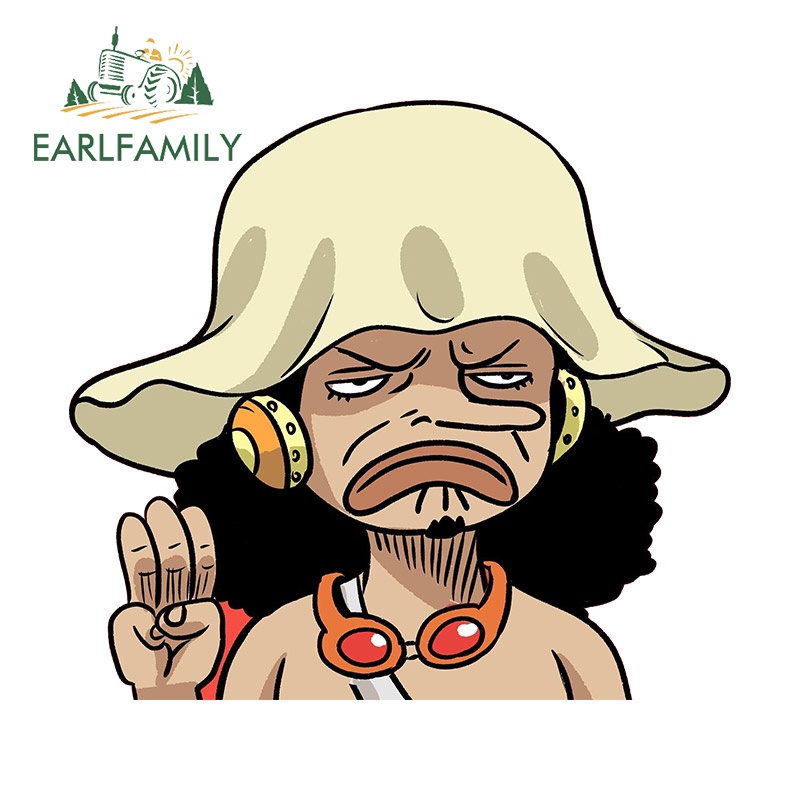 Earlfamily Đề Can vinyl Dán Xe Hơi / Xe Tải / laptop Họa Tiết graffiti 13cm Chống Thấm Nước