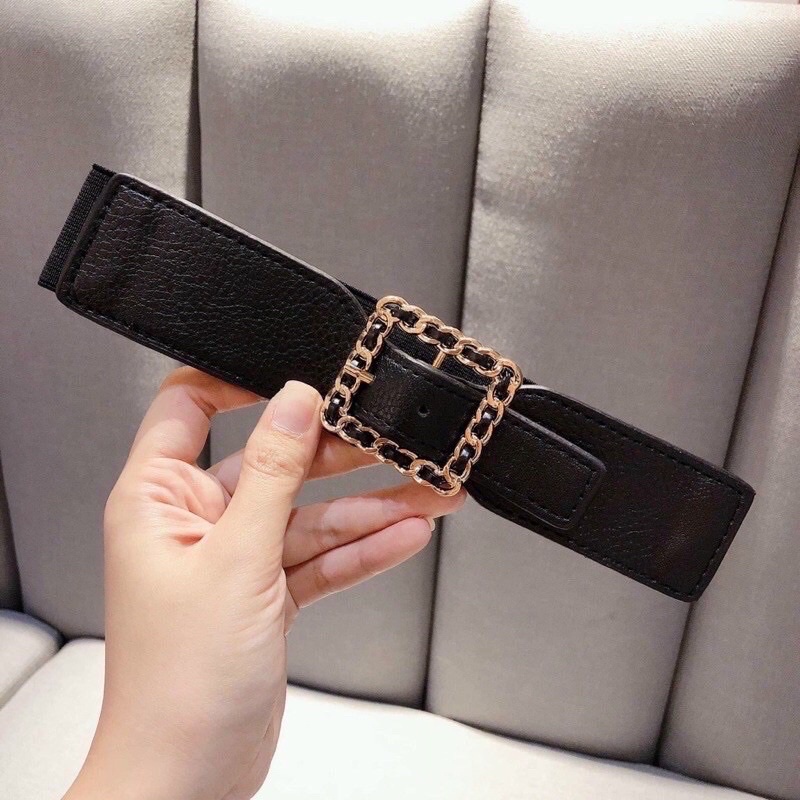 Đai vây da hình vuông bản 3cm siêu xinh.bản vip
