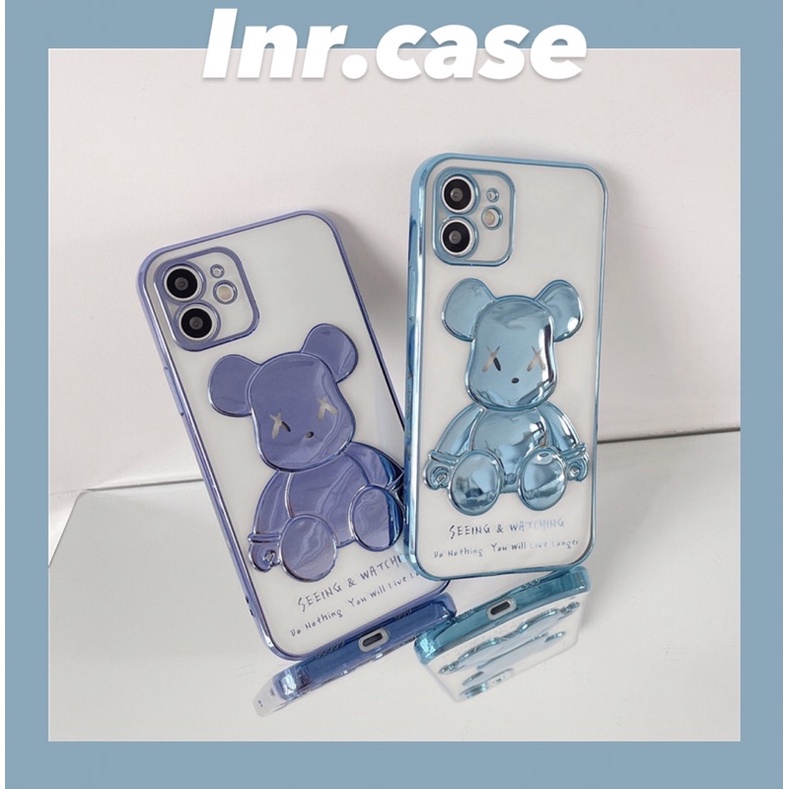 Ốp iphone Kaws cạnh vuông 7/7plus/8/8plus/x/xr/xs/11/12/pro/max/plus/promax