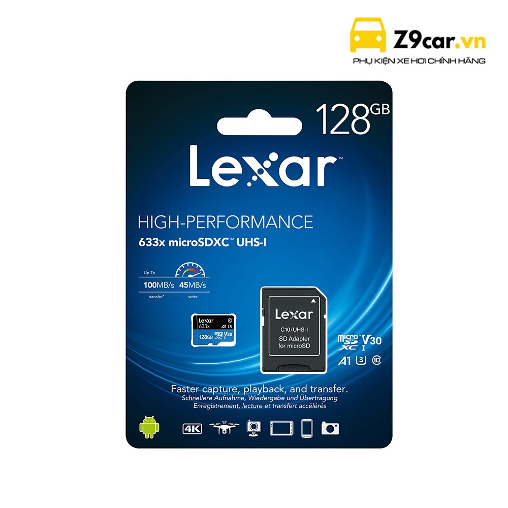 Thẻ nhớ MicroSD Lexar Class 10 U3 633x 95MB - Hàng chính hãng Lexar | BigBuy360 - bigbuy360.vn