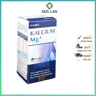 Kalcium mg+ lọ 60 viên - hỗ trợ xương răng phát triển.