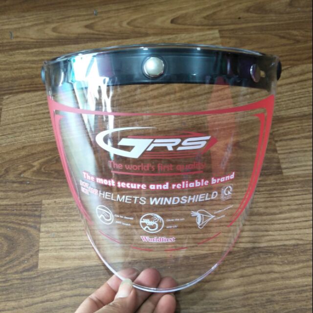 Kính Gắn Nón Bảo Hiểm 3/4 Và Nón Nửa Đầu grs